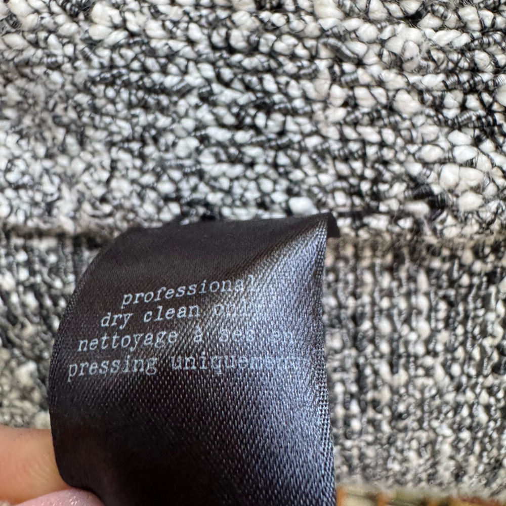 Rag & Bone tweed pattern knitted Moto jacket ; size L - Picture 13 of 13